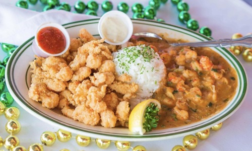 close-up of a plate of food